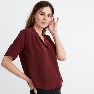 MADEWELL SILK CAMP SHIRT